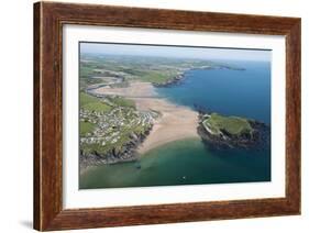 Burgh Island and Bigbury Bay, Devon, England, United Kingdom, Europe-Dan Burton-Framed Photographic Print