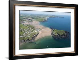 Burgh Island and Bigbury Bay, Devon, England, United Kingdom, Europe-Dan Burton-Framed Photographic Print