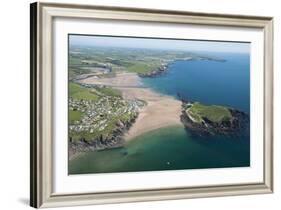 Burgh Island and Bigbury Bay, Devon, England, United Kingdom, Europe-Dan Burton-Framed Photographic Print