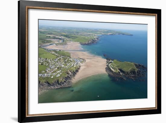 Burgh Island and Bigbury Bay, Devon, England, United Kingdom, Europe-Dan Burton-Framed Photographic Print