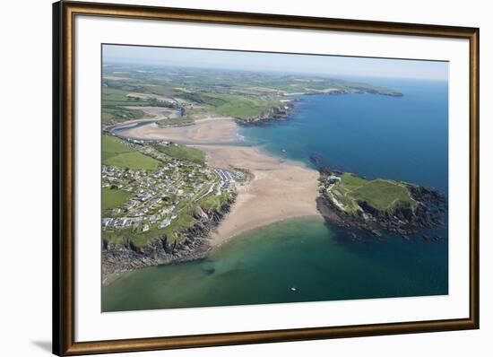 Burgh Island and Bigbury Bay, Devon, England, United Kingdom, Europe-Dan Burton-Framed Photographic Print