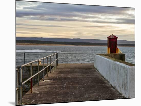 Burghead, Walking the Pier Plank.-Jasperimage-Mounted Photographic Print