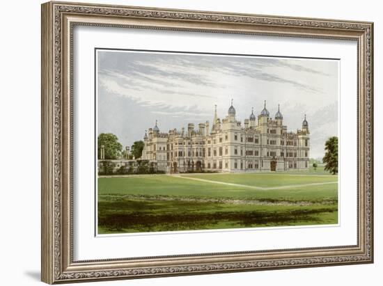 Burghley House, Lincolnshire, Home of the Marquis of Exeter, C1880-Benjamin Fawcett-Framed Giclee Print