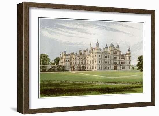 Burghley House, Lincolnshire, Home of the Marquis of Exeter, C1880-Benjamin Fawcett-Framed Giclee Print