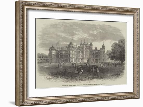 Burghley House, Near Stamford, the Seat of the Marquis of Exeter-null-Framed Giclee Print