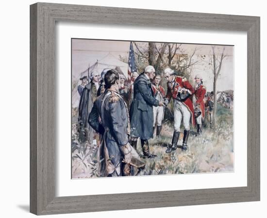 Burgoyne's Surrender Frederick Coffay Yohn-Frederick Coffay Yohn-Framed Giclee Print