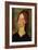 Burgundian Woman, 1918 (Oil on Canvas)-Amedeo Modigliani-Framed Giclee Print