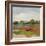 Burgundy and Sage Landscape II-Silvia Vassileva-Framed Art Print