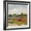 Burgundy and Sage Landscape II-Silvia Vassileva-Framed Art Print