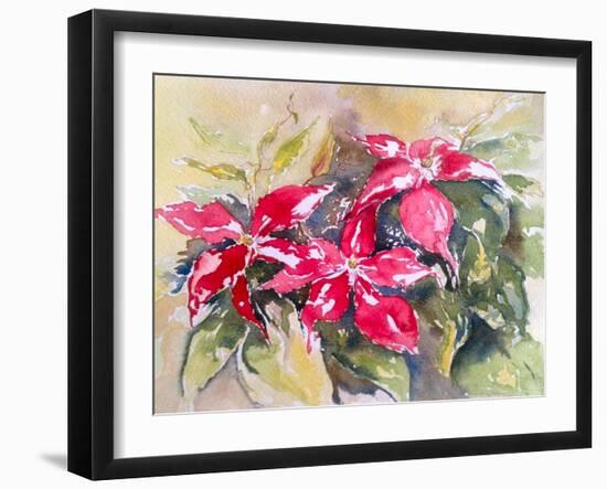 Burgundy Clematis-Mary Smith-Framed Giclee Print