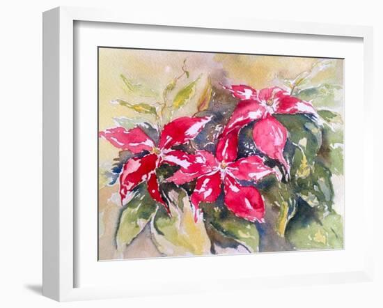 Burgundy Clematis-Mary Smith-Framed Giclee Print