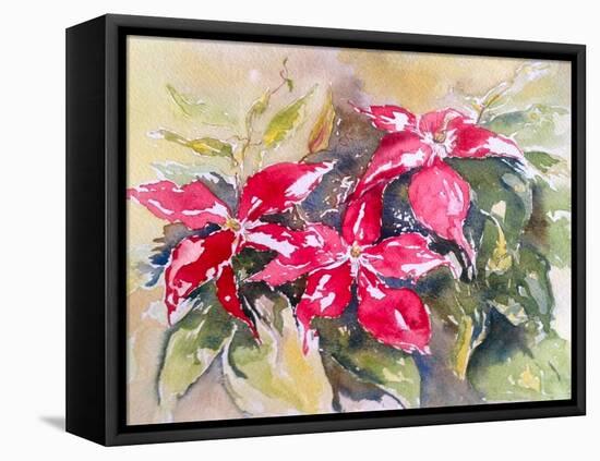 Burgundy Clematis-Mary Smith-Framed Premier Image Canvas