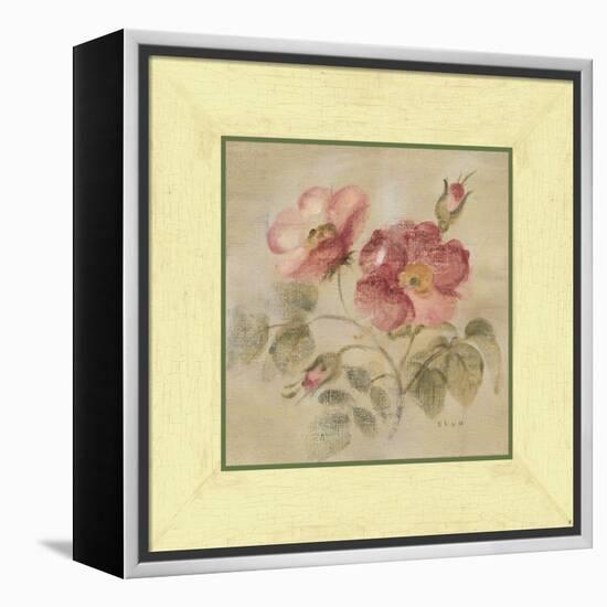 Burgundy Rose-Cheri Blum-Framed Stretched Canvas
