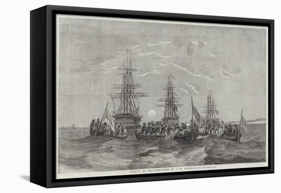 Burial at Sea-John Wilson Carmichael-Framed Premier Image Canvas