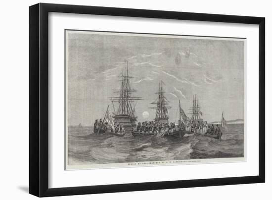 Burial at Sea-John Wilson Carmichael-Framed Giclee Print