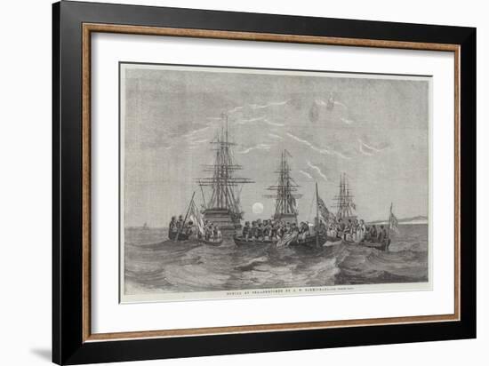 Burial at Sea-John Wilson Carmichael-Framed Giclee Print