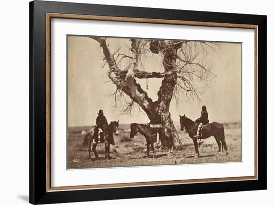 Burial, Dakota, 1868-Alexander Gardner-Framed Giclee Print