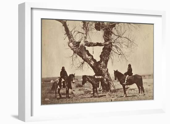 Burial, Dakota, 1868-Alexander Gardner-Framed Giclee Print