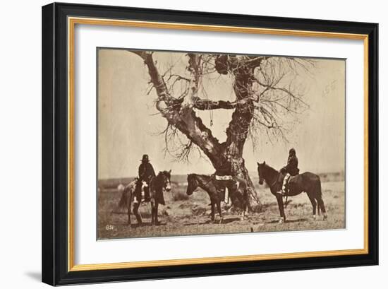 Burial, Dakota, 1868-Alexander Gardner-Framed Giclee Print