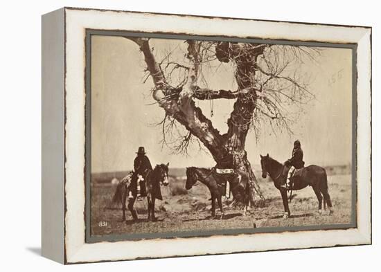 Burial, Dakota, 1868-Alexander Gardner-Framed Premier Image Canvas