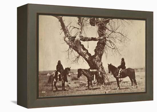 Burial, Dakota, 1868-Alexander Gardner-Framed Premier Image Canvas