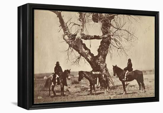 Burial, Dakota, 1868-Alexander Gardner-Framed Premier Image Canvas