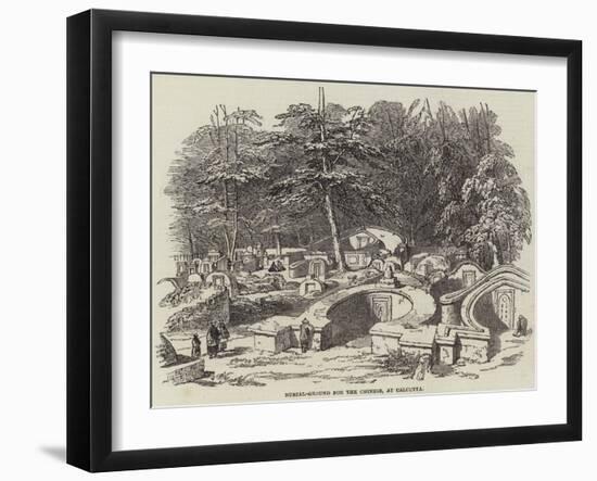 Burial-Ground for the Chinese, at Calcutta-null-Framed Giclee Print