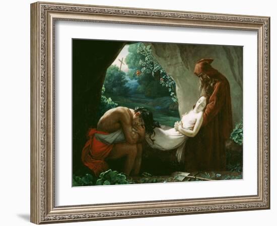 Burial of Atala, c.1808-Anne-Louis Girodet de Roussy-Trioson-Framed Giclee Print