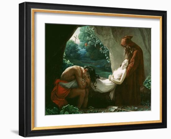 Burial of Atala, c.1808-Anne-Louis Girodet de Roussy-Trioson-Framed Giclee Print