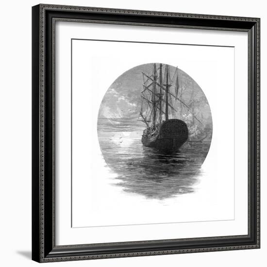 Burial of Captain Cook's Remains at Sea, 1779-null-Framed Giclee Print