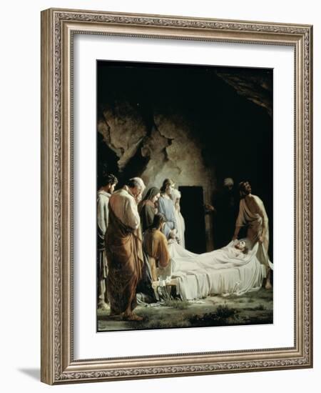 Burial of Christ-Carl Bloch-Framed Giclee Print