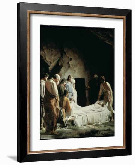 Burial of Christ-Carl Bloch-Framed Giclee Print