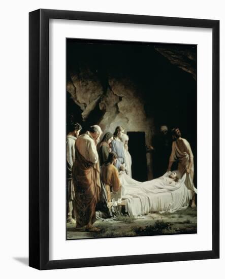 Burial of Christ-Carl Bloch-Framed Giclee Print