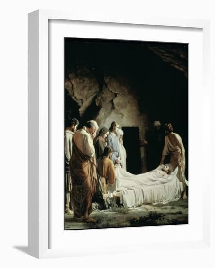 Burial of Christ-Carl Bloch-Framed Giclee Print