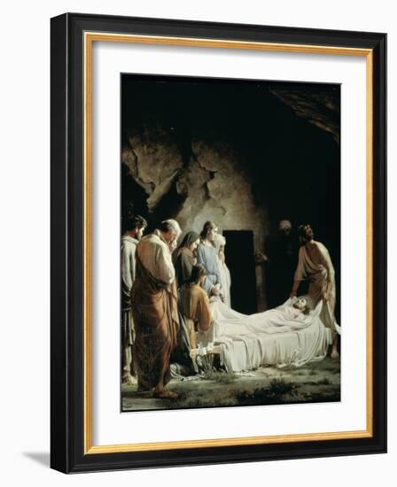 Burial of Christ-Carl Bloch-Framed Giclee Print