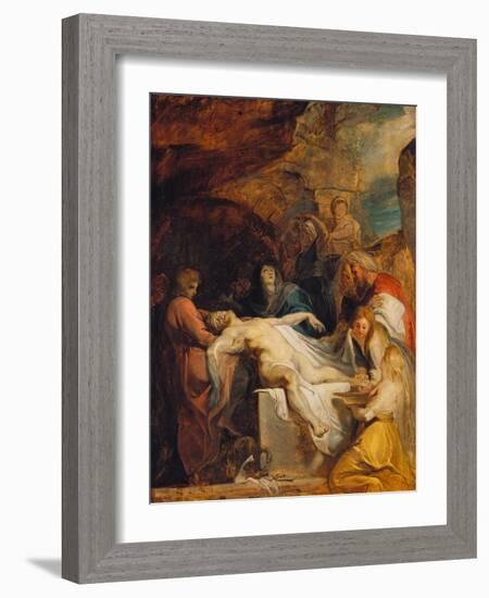 Burial of Christ-Peter Paul Rubens-Framed Giclee Print