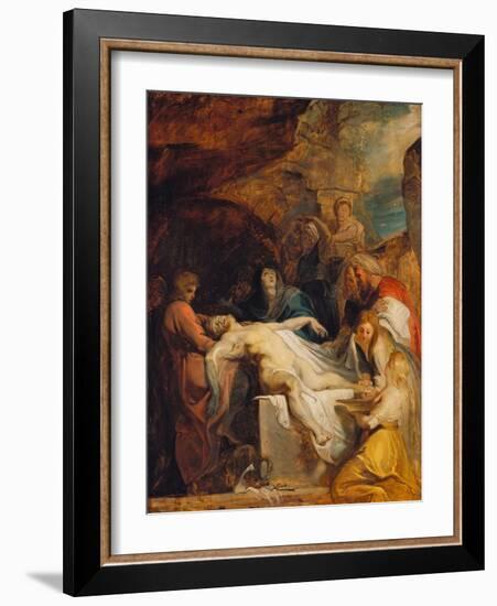 Burial of Christ-Peter Paul Rubens-Framed Giclee Print