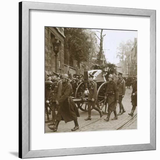 Burial of Edith Cavell, Brussels, Belgium, 1915-Unknown-Framed Photographic Print