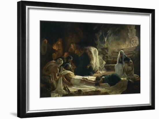 Burial of Jesus Christ, 1895-Vilmos Zsolnay-Framed Giclee Print