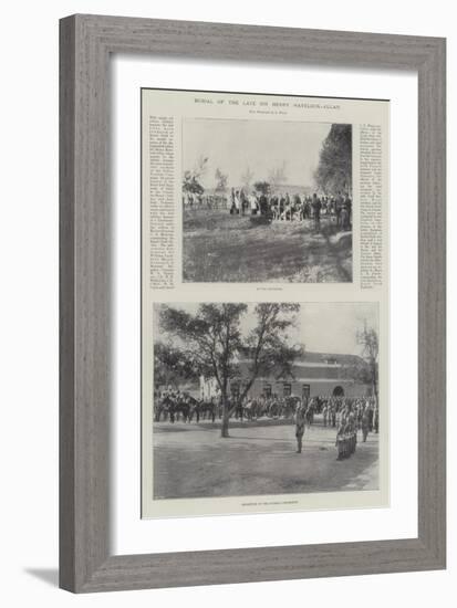 Burial of the Late Sir Henry Havelock-Allan-null-Framed Giclee Print