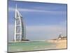 Burj Al Arab and Jumeirah Beach Hotels, Jumeirah Beach, Dubai, United Arab Emirates, Middle East-Amanda Hall-Mounted Photographic Print