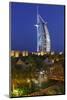 Burj Al Arab and Medinat Hotels, 7 Stars Hotel, Jumeirah, Dubai, United Arab Emirates-Axel Schmies-Mounted Photographic Print