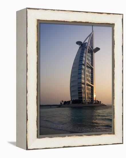 Burj Al Arab Hotel, Dubai, United Arab Emirates, Middle East-Amanda Hall-Framed Premier Image Canvas