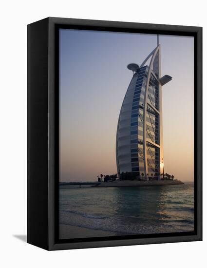 Burj Al Arab Hotel, Dubai, United Arab Emirates, Middle East-Amanda Hall-Framed Premier Image Canvas