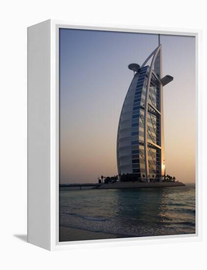 Burj Al Arab Hotel, Dubai, United Arab Emirates, Middle East-Amanda Hall-Framed Premier Image Canvas