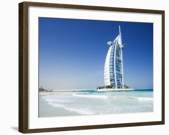 Burj Al Arab Hotel, Dubai, United Arab Emirates, Middle East-Amanda Hall-Framed Photographic Print