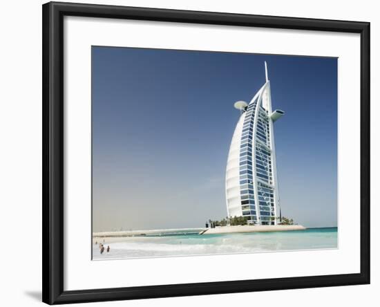 Burj Al Arab Hotel, Dubai, United Arab Emirates, Middle East-Amanda Hall-Framed Photographic Print