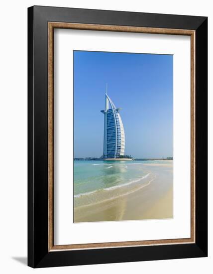 Burj Al Arab Hotel, Iconic Dubai Landmark, Jumeirah Beach, Dubai, United Arab Emirates, Middle East-Fraser Hall-Framed Photographic Print