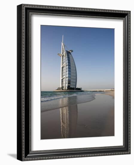 Burj Al Arab Hotel, Jumeirah Beach, Dubai, United Arab Emirates, Middle East-Amanda Hall-Framed Photographic Print