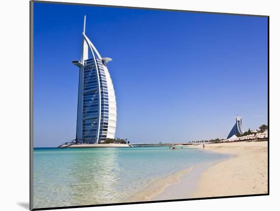 Burj Al Arab Hotel, Jumeirah Beach, Dubai, United Arab Emirates, Middle East-Amanda Hall-Mounted Photographic Print